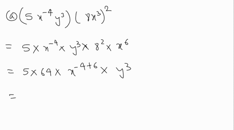 Solved Simplify Each Expression And Eliminate Any Negative Exponent S A Left 2 X 2 Y 3 Right 2 3 Y B Frac X 2 Y 1 X 5 C Left Frac X 2 Y 3 Right 8