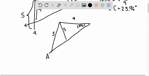 in-the-diagrams-given-the-measure-of-angle-c-and-the-length-of-sides-a-and-c-are-fixed-side-c-can-be