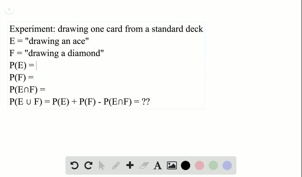 SOLVEDFor the following exercises, one card is drawn from a standard