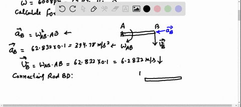 in-the-engine-system-shown-l250-mathrmmm-and-b100-mathrmmm-the-connecting-rod-b-d-is-assumed-to-be-a