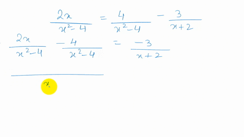 solve-each-equation-frac2-xx2-4frac4x2-4-frac3x2