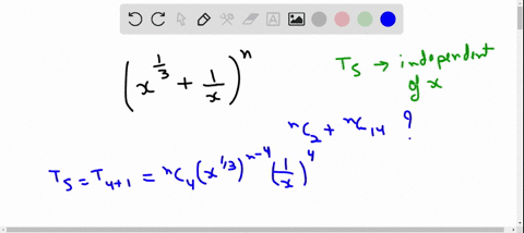 if-the-fifth-term-in-the-expansion-of-leftx1-3frac1xright-does-not-depend-upon-x-then-n-c_2-n-c_14-e