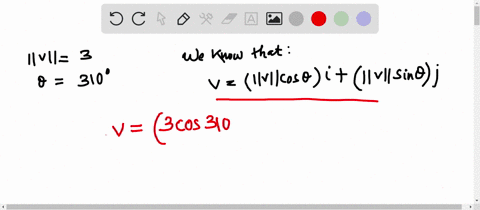 find-the-component-form-of-the-vector-v-whose-magnitude-and-direction-angle-theta-are-given-mathbfv3