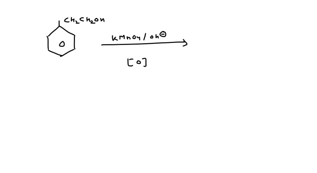 2 -phenyl ethanol on oxidation with alkaline KMnO4 gives (a ...