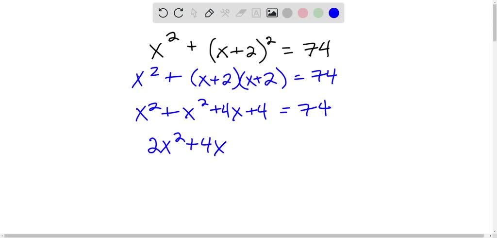 Solvedthe Sum Of The Squares Of Two Consecutive Positive Odd Integers Is 74 Find The Integers 3597