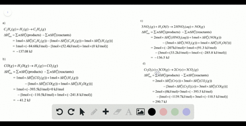 use-standard-enthalpies-of-formation-to-calculate-h-rxn-for-each-reaction