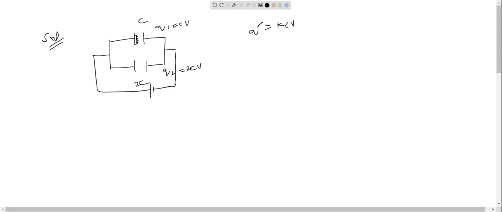 ⏩SOLVED:Two identical capacitors are connected in parallel, charged ...