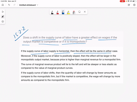 does-a-shift-in-the-supply-curve-of-labor-have-a-greater-effect-on-wages-if-the-output-market-is-com
