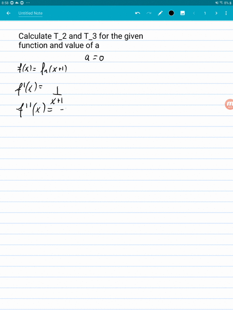 SOLVED:Calculate the Taylor polynomials T2(x) and T3(x) centered at x=a ...