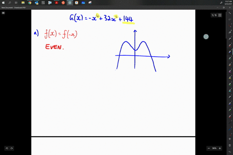gx-x432-x2144-a-determine-whether-g-is-even-odd-or-neither-b-there-is-a-local-maximum-value-of-400-5