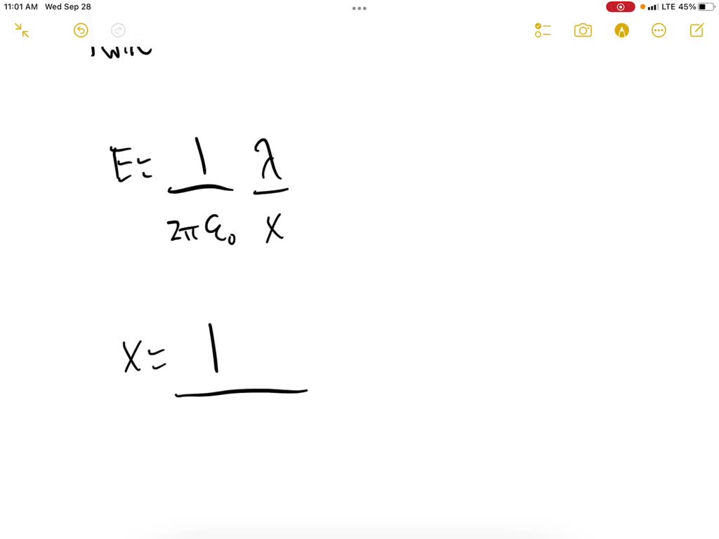 A very long, straight wire has charge per unit length $1.47 \times 10^{-10} \mathrm{C} / \mathrm{m}$. At what distance from the wire is the electric-field magnitude equal to $2.52 \mathrm{~N} / \mathrm{C} ?$