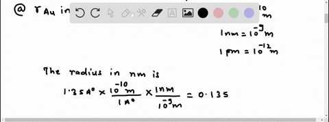 the-radius-of-an-atom-of-gold-mathrmau-is-about-135-aa-a-mathrmex-press-this-distance-in-nanometers-