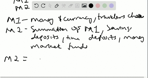 SOLVED:Understanding M1 and M2. If you write a check from your checking ...