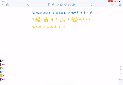 find-the-solutions-of-the-equation-that-are-in-the-interval-02-pi-2-tan-t-csc-t2-csc-ttan-t10