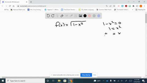 specify-the-domain-for-each-of-the-functions-fxsqrt1-x2