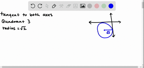 suppose-that-a-circle-is-tangent-to-both-axes-is-in-the-third-quadrant-and-has-radius-sqrt2-find-t-2