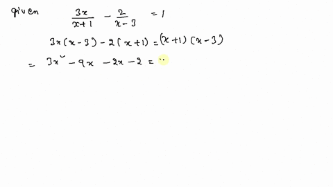 solve-the-equations-frac3-xx1-frac2x-31