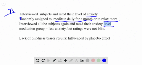 an-experiment-that-claimed-to-show-that-meditation-lowers-anxiety-proceeded-as-follows-the-experimen