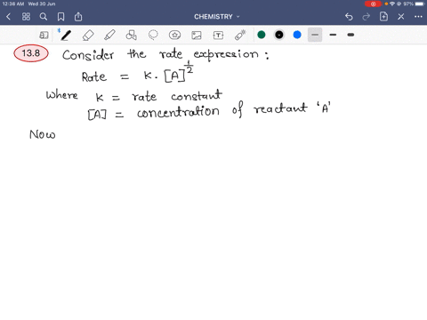 a-rate-law-is-one-half-order-with-respect-to-a-reactant-what-is-the-effect-on-the-rate-when-the-conc