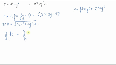 find-the-surface-area-of-the-given-surface-the-portion-of-the-paraboloid-zx2y2-inside-the-cylinder-x