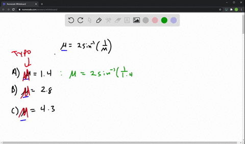SOLVED:[T] An airplane's Mach number M is the ratio of itsspeed to the ...