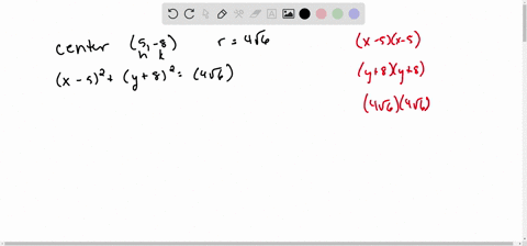 write-the-equation-of-each-circle-express-the-final-equation-in-the-form-x2y2d-xe-yf0-center-at-5-8-