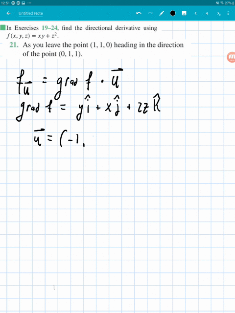 find-the-directional-derivative-using-fx-y-zx-yz2-as-you-leave-the-point-110-heading-in-the-directio