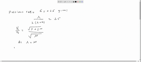 SOLVED:A solid has a Poisson's ratio σ=0.25. Show that the ratio of the ...