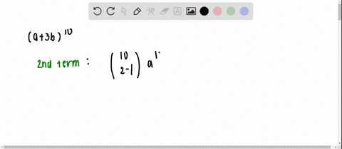 find-the-indicated-term-see-example-6-the-second-term-of-the-expansion-of-a3-b10