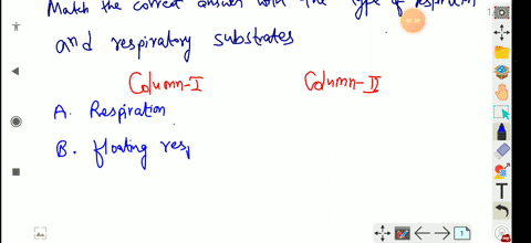 match-the-correct-answers-with-the-type-of-respiration-and-respiratory-substrates-column-i-column-ii