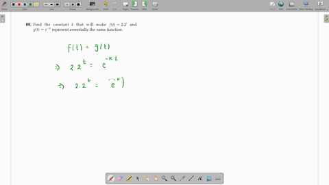 find-the-constant-k-that-will-make-ft22t-and-gte-k-t-represent-essentially-the-same-function