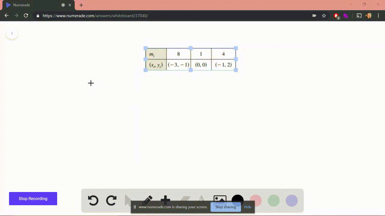 solved-center-of-mass-of-a-two-dimensional-system-in-exercises-11-14