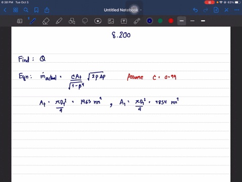 water-at-10circ-mathrmc-flows-steadily-through-a-venturi-the-pressure-upstream-from-the-throat-is-20