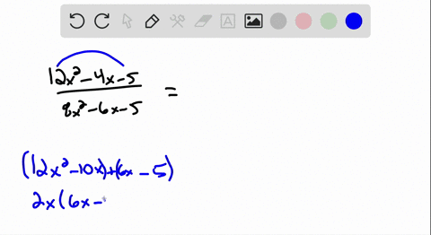 write-each-rational-expression-in-lowest-terms-frac12-x2-4-x-58-x2-6-x-5