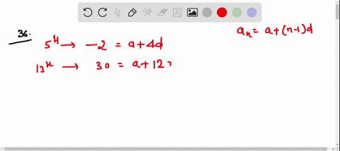 SOLVED:Find the first term and the common difference of the arithmetic ...
