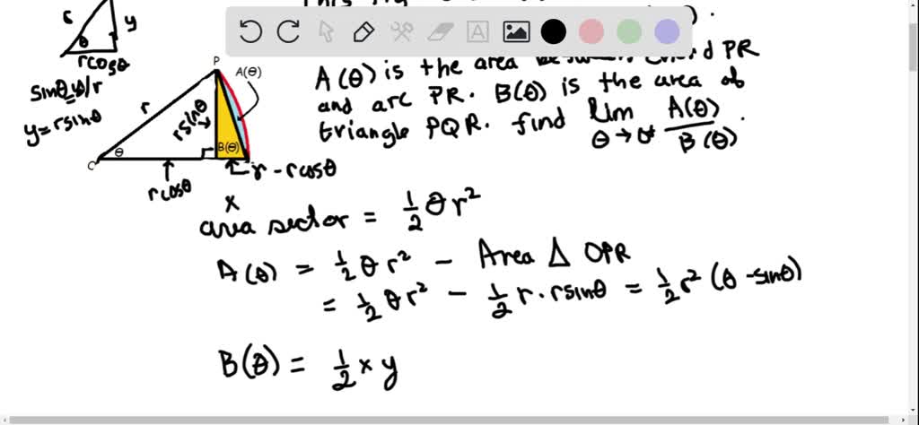 ⏩SOLVED:The figure shows a sector of a circle with central angle θ ...