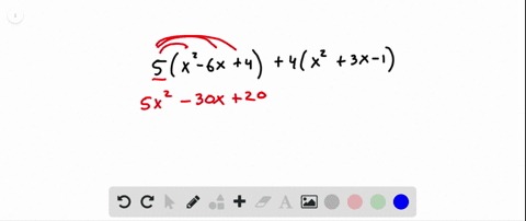simplify-each-expression-5leftx2-6-x4right4leftx23-x-1right