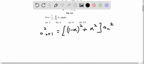 if-alphafrac12-sum_n1infty-a_n-equals-a-2-b-4-c-8-d-8-3