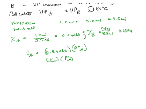 a-mixture-of-liquids-a-and-b-exhibits-ideal-behavior-at-84circ-mathrmc-the-total-vapor-pressure-of-3