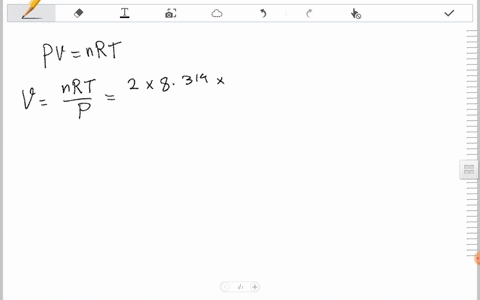 a-if-20-mol-of-an-ideal-gas-are-initially-at-temperature-250-mathrmk-and-pressure-15-atm-whats-the-2