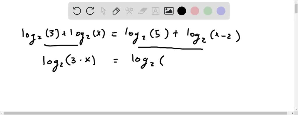 SOLVED:? Logarithmic Equations Solve the logarithmic equation for x, as ...