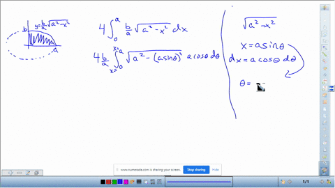 area-find-the-area-enclosed-by-the-ellipse-fracx2a2fracy2b21-shown-in-the-figure