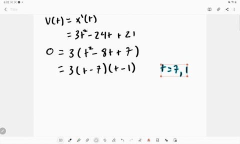 an-object-moves-along-the-x-axis-its-position-at-each-time-t-geq-0-given-by-xt-determine-the-time--2