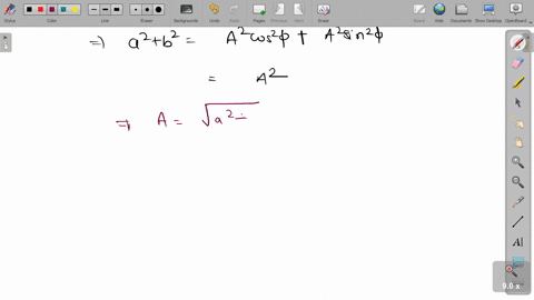 the-displacement-of-a-particle-varies-with-time-according-to-the-relation-ya-sin-omega-tb-cos-omeg-2