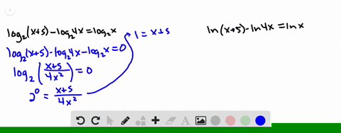 a-log-_2x5-log-_2-4-xlog-_2-x-b-ln-x5-ln-4-xln-x