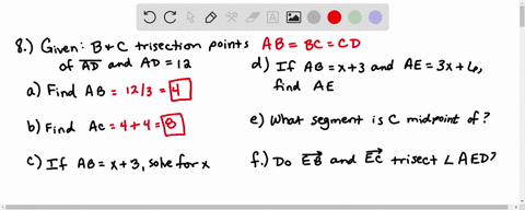 mathrmb-and-mathrmc-are-trisection-points-of-overlinemathrmad-and-overlinemathrmad12-a-find-mathrmab