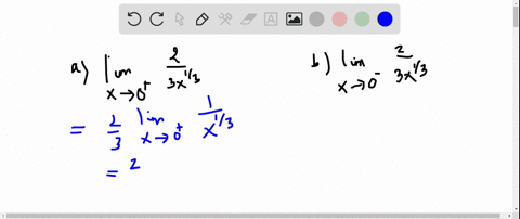 find-the-limits-a-lim-_x-rightarrow-0-frac23-x1-3-b-lim-_x-rightarrow-5-frac23-x1-3