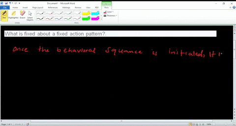 ⏩SOLVED:What is fixed about a fixed action pattern? | Numerade