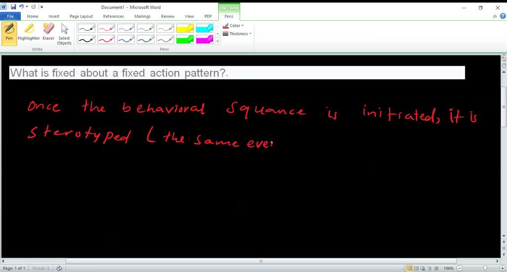SOLVED What Is Fixed About A Fixed Action Pattern Numerade solved what is fixed about a fixed action pattern numerade