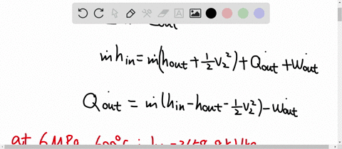 steam-flows-steadily-into-a-turbine-with-a-mass-flow-rate-of-26-mathrmkg-mathrms-and-a-negligible-ve